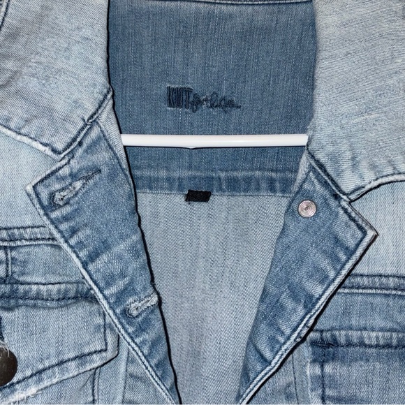 Kut from the Kloth Light Blue Denim Jacket Medium Women - Picture 2 of 3